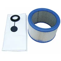 This NILFISK cartridge filter is a HEPA dry-type filter made of paper material, designed for dry pickup only. It is compatible with Nilfisk brand shop vacuums and captures fine dust and particulates in industrial, construction, and maintenance environments, ensuring cleaner exhaust air and protecting vacuum motors during dry debris collection