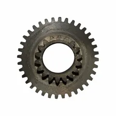 This intermediate gear is a replacement component for hoist drive systems. It transfers motion between gears to facilitate lifting operations in industrial environments such as warehouses, factories, and construction sites.