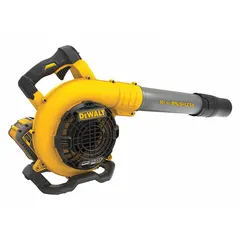 This battery-powered handheld blower delivers a maximum air flow of 423 cfm, powered by a 3.0 Ah FLEXVOLT battery. Suitable for clearing leaves, grass clippings, and light debris from lawns, driveways, patios, and worksites. Cordless design allows mobility for residential and light commercial outdoor maintenance tasks.