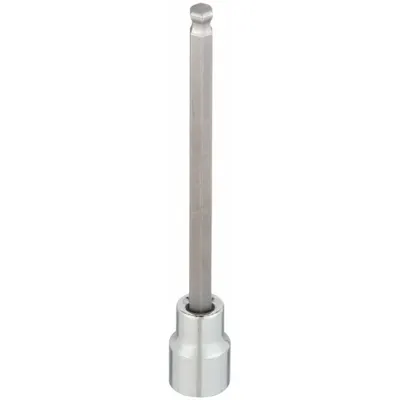 WESTWARD Socket Bit: 3/8 in Drive Size, Hex Tip, 10 mm Tip Size, 4 3/4 in Overall Lg - Ball-End Hex Bit Sockets