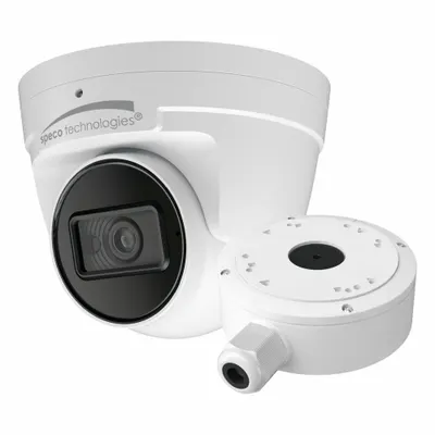SPECO TECHNOLOGIES Camera: Turret, Fixed, 2.8 mm Max Focal Lg, 4MP, RJ45 - Varifocal Network IP Video Cameras
