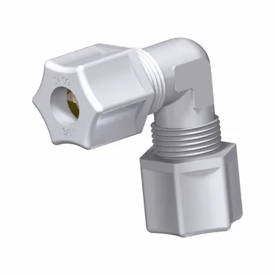 JACO Union Compression Elbow: 5/8 in OD x 5/8 in OD, 220 psi - Acetal Copolymer Tube Fittings