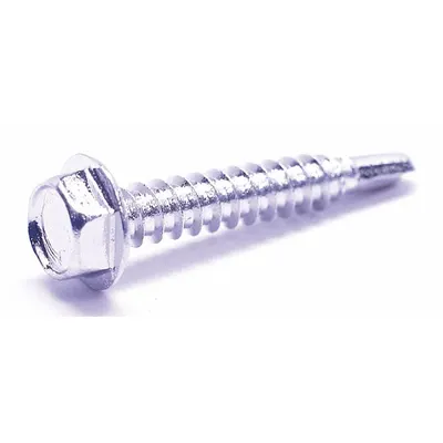 FOREVERBOLT Self-Drilling Screw: #10 Size, 1 in Lg, Stainless Steel, NL-19, External Hex - Metal-to-Metal-Joining Self-Drilling Screws