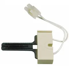 This hot surface igniter is used in gas-fired heating equipment such as furnaces and boilers to ignite the burner. It serves as a replacement for failed igniters in residential and light commercial HVAC systems.