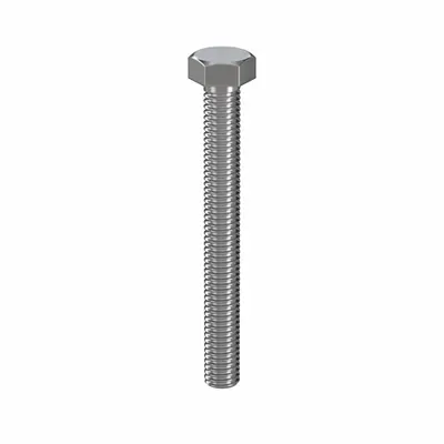 LINDSTROM Hex Head Cap Screw: Stainless Steel, 316, Plain, M5, Metric, 45 mm lg, Fully Threaded - 316 Stainless Steel Hex Head Cap Screws