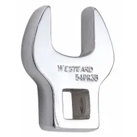 SAE open end crowfoot wrench with 5/8 in head size and 3/8 in drive size. Chrome finish. Used for accessing fasteners in confined spaces where standard sockets or wrenches cannot fit, such as on fuel lines, brake fittings, and hydraulic connections