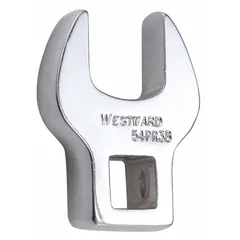 SAE open end crowfoot wrench with 5/8 in head size and 3/8 in drive size. Chrome finish. Used for accessing fasteners in confined spaces where standard sockets or wrenches cannot fit, such as on fuel lines, brake fittings, and hydraulic connections.