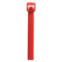 Cable Tie: 14 1/2 in Nominal Lg, 4 in Nominal Max. Bundle Dia., 0.19 in Wd, Red, 100 PK