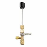TESTO Valve Core Remover: 5 5/32 in Lg, Brass, 1/4 in Male SAE Right-Hand, A2L Compatible (MPN 0554 3111)