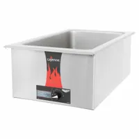 Food Warmer: 14 qt Capacity, 1,000 W Watt, Silver, 8 5/8 in Overall Ht, 14 7/8 in Overall Wd, 72001