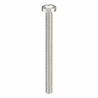 Machine Screw: M1.6x0.35 Thread Size, 20 mm Lg, 18-8, Stainless Steel, Plain, Pan, Phillips, 50 PK (MPN ZSCRW-207)