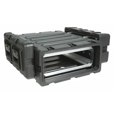 SKB 3RS-4U24-25B Shock Rack Case, Black, 19" x 31" x 7" Inside - Protective Rack-Mount Cases