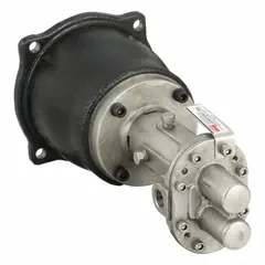 C-face mount gear pump head for direct drive with 56C motor frame. Constructed with 316 stainless steel and PPS materials. Ports are 3/8" FNPT. Requires a 1 hp motor. Does not include a relief valve. Suitable for fluid transfer in industrial applications.