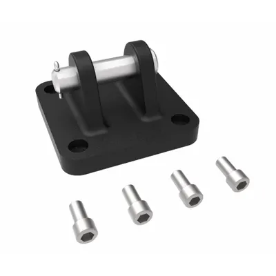 ARO Attachable Mounting Kit: Attachable Mounting Kit, Clevis, Fits 4 in Bore Dia - Clevis Mounting Hardware