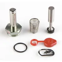 This ASCO repair kit is designed for servicing solenoid valves, compatible with model 8030G016. It includes a retaining cap and is of the Spring/Gasket Stem/Retaining Cap type. Used in industrial fluid-control systems to restore valve function