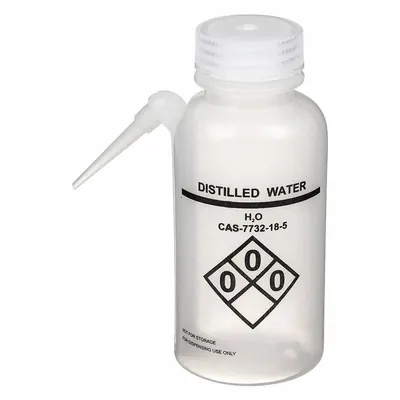 OEM Wash Bottle: 250 mL - Wide Mouthed Integrated Spout Wash Bottles