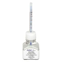 DURAC PLUS Bottle Thermometer: -5°C to 20°C, +/-0.75°C, 30 mL Bottle Volume, Glass Beads (MPN B60600-0700)