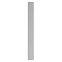 Steel pilaster for commercial bathroom partitions. Honeycomb inner core. Smooth Semi Gloss finish in Pepper Dust color. Height 70 inches, width 7 inches