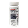 These test strips measure pH levels in coolant and antifreeze systems, covering a range of 0 to 8.5. Designed for corrosion protection, each pack contains 10 strips. Suitable for use with propylene glycol-based coolants.