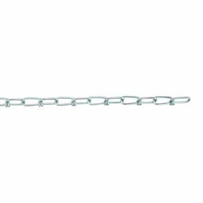 Dayton Double Loop Chain: Steel, 255 lb Working Load Limit, Double Loop - Light-Duty Jack Utility Chains