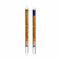 Formaldehyde (CH2O) detection tube for use with DRAEGER Accuro pumps. Measures airborne formaldehyde concentrations across three ranges: 0.04 to 0.5 ppm, 0.05 to 0.63 ppm, and 0.1 to 1.25 ppm. Supplied in a 10-pack. Suitable for spot-check sampling in industrial environments