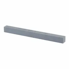 This dressing stick is used to true and dress fine-grit superabrasive grinding wheels, restoring wheel geometry and exposing fresh abrasive grains. It measures 6 inches in length, 1 inch in width, and 1 inch in height, with a hardness grade of J. Suitable for precision grinding applications.
