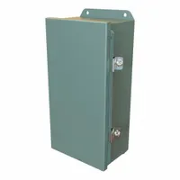 HAMMOND Electrical Enclosure: Steel, 12 in x 6 in x 4 in, NEMA 12/13/3R/4, Solid Cover, Hinged (MPN HJ1264HLP)