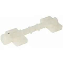 This Dayton manifold is constructed of polypropylene for corrosion resistance. It features a 1/4 inch inlet/outlet connection and is used to distribute or collect fluid flow in low-pressure industrial piping systems.