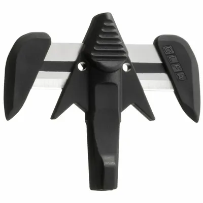 OLFA Replacement Blade Heads PK10: 2 Cutting Sides, 1 1/2 in Overall Lg, 1 3/4 in Overall Wd - Replacement Double Heads