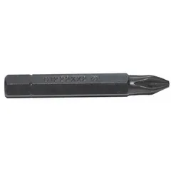 Imperial #2 Phillips (PH2) insert bit with standard point style and hex drive shank. Overall length of 1 inch. Suitable for driving Phillips #2 screws in assembly, repair, and construction applications.