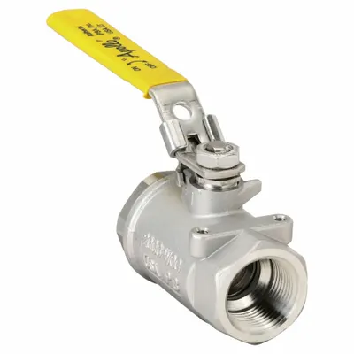 APOLLO 1 in Stainless Steel Manual Two-Way Ball Valve with Locking Lever Handle - Stainless Steel Ball Valves