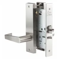 This PDQ passage lever lockset features a Philadelphia-style lever in satin stainless steel finish. It is ADA compliant and classified under ANSI F01 function for non-locking passage applications. Suitable for interior doors where free egress is required, such as hallways, closets, or restroom vestibules in commercial and institutional settings