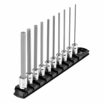 TEKTON Socket Bit Set: 1 - 25 Pieces, 1/4 in Drive Size, 10 Pieces, 8 1/8 in Overall Lg - Hex Bit Socket Sets
