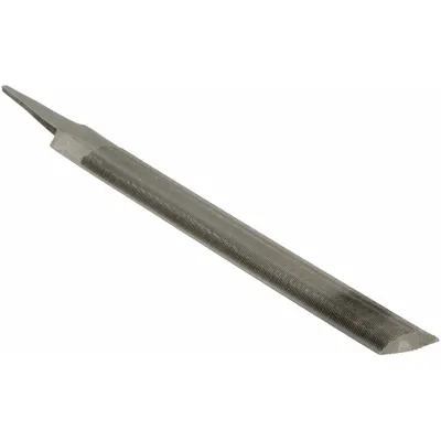 NICHOLSON Machinists File: Double-Cut, Safe Edge Cut, Bastard Cut, 12 in Lg without Tang - Double-Cut Half-Round Files