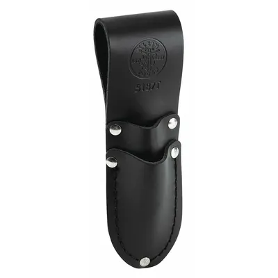 KLEIN TOOLS 5187T Leather Scissors Sheath, 2 Pockets, Black - Leather Tool Sheaths