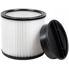 This DAYTON filter is a standard wet/dry paper filter for shop vacuums. It is designed for use with Dayton brand vacuums and captures fine dust and debris during both wet and dry pickup. Suitable for general workshop cleanup and maintenance tasks.