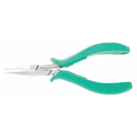Flat Nose Plier: ESD-Safe, 1/2 in Max Jaw Opening, 5 3/4 in Overall Lg, 1 3/8 in Jaw Lg, Smooth (MPN 2842)