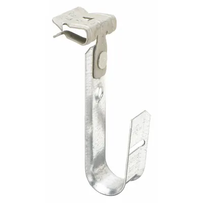 NVENT CADDY J-Hook Clamp: Hammer-On with Locking Latch, 3/4 in Max. Bundle Dia. - Beam Mount J-Hooks