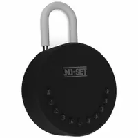 NU-SET Lock Box: Mechanical Combo Lock, 2 Key Capacity, 4 3/4 in Outside Ht, 4 3/4 in Outside Wd (MPN 7012-3)