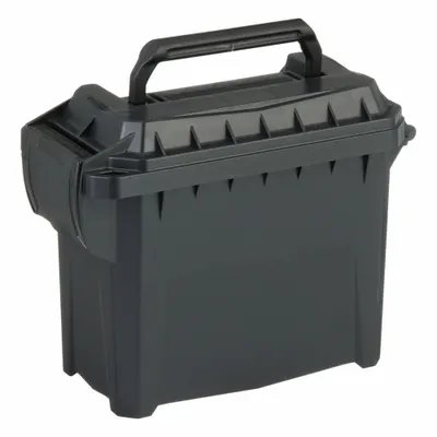 FLAMBEAU Tool Box: 4 1/4 in W 6 1/2 in D 6 1/2 in H, Plastic, Black, Hinged Lid - Plastic Tool Boxes