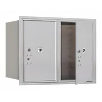 Mailbox: 4C, 2 Doors, Horizontal, 23 7/8 in H x 31 1/8 in W x 16 1/2 in D, Recessed Mounting (MPN 3706D-2PAFU)