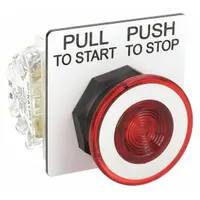 SCHNEIDER Mushroom Head Push Button: Non-Illuminated, Mushroom Head Profile, Non-Metallic, 30 mm (MPN 9001SKR9RH13)