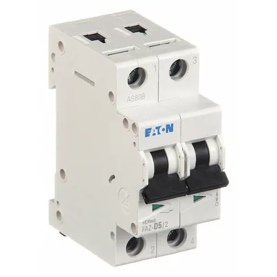 EATON FAZ-C10/2 C-Curve 2-Pole UL1077 DIN Rail-Mount - C-Curve, 2-Pole UL1077 DIN Rail-Mount Supplementary Protectors