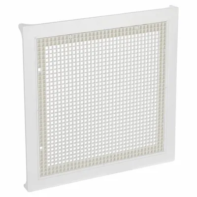 AMERICAN LOUVER Return Air Grilles: Egg Crate Grille, White, Matte, Plastic, 23 3/4 in H - Lay-In Grilles