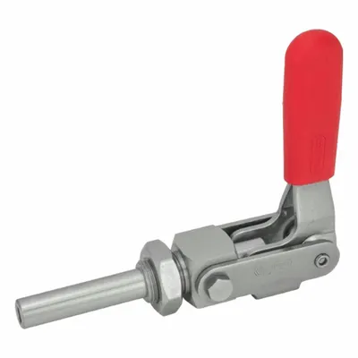 JW WINCO Push-Pull Toggle Clamp: Flange Base Mounting, Std Counter-Clockwise Handle - Corrosion-Resistant Straight-Line Toggle Clamps