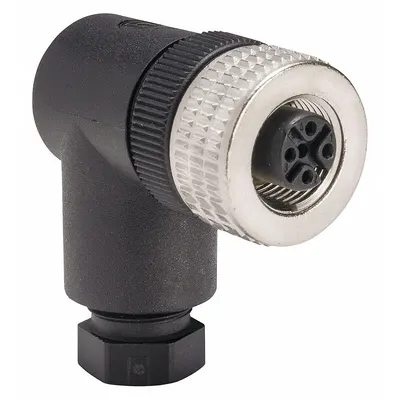 TELEMECANIQUE SENSORS Internal Thread Connector: 4 Socket, M12 Female Thread, IP67, Screw Terminals - Field-Wireable Industrial M12 Circular Connectors
