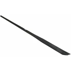 This pinch bar features a chisel end with a straight end angle and a 51-inch overall length. It is used for prying, aligning, and positioning heavy components in industrial maintenance and assembly tasks.