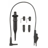 FLUKE Oscilloscope Voltage Probe: 3.9 ft Cable Lg, CAT III 1000V/CAT IV 600V, 10 pF – 22 pF, Gray (MPN RS400)