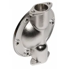 This stainless steel fluid chamber is an out chamber designed for use with NDP Series diaphragm pumps. It contains and directs fluid flow in industrial transfer, processing, and circulation applications.