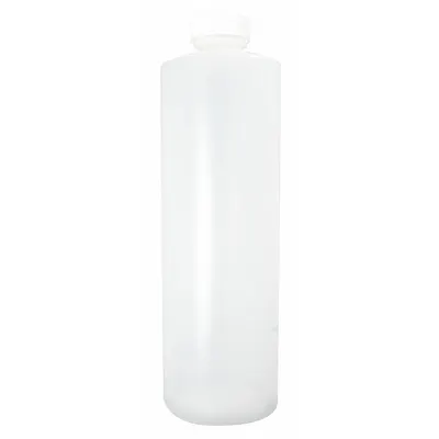 QORPAK Sampling Bottle: HDPE, 8 fl oz, 240 mL, Natural, 24-410 Screw Closure Size - HDPE Narrow Mouth Round Lab Bottles